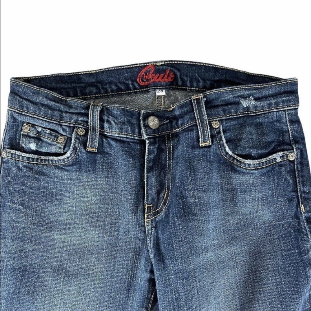 Blue Cult boot distressed stretch jeans